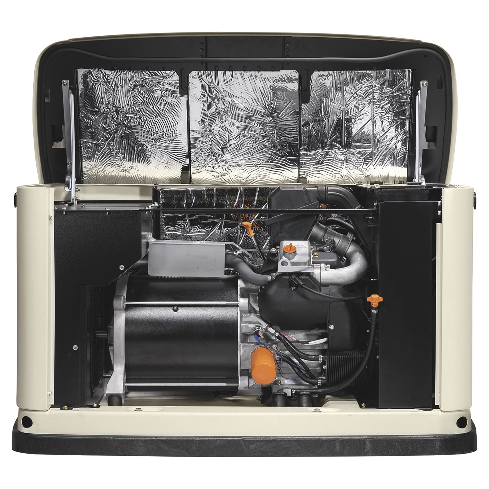generac guardian series home standby generator, 24kw (lp)/21kw (ng), 200 amp transfer switch, aluminum enclosure, model# 7210