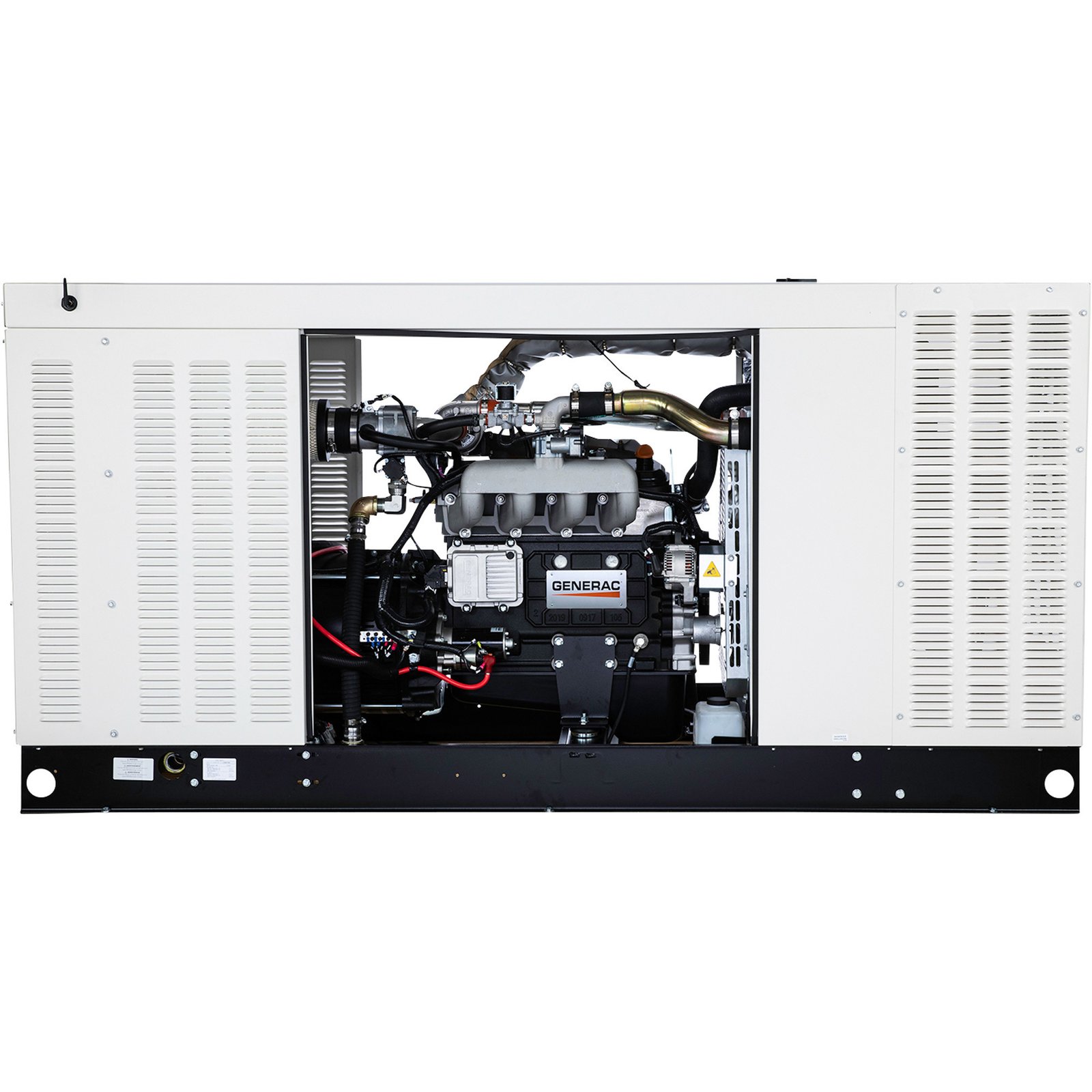 generac protector series home standby generator, 60kw, lp/ng, 120/240 volts, single phase, model# rg06045anax
