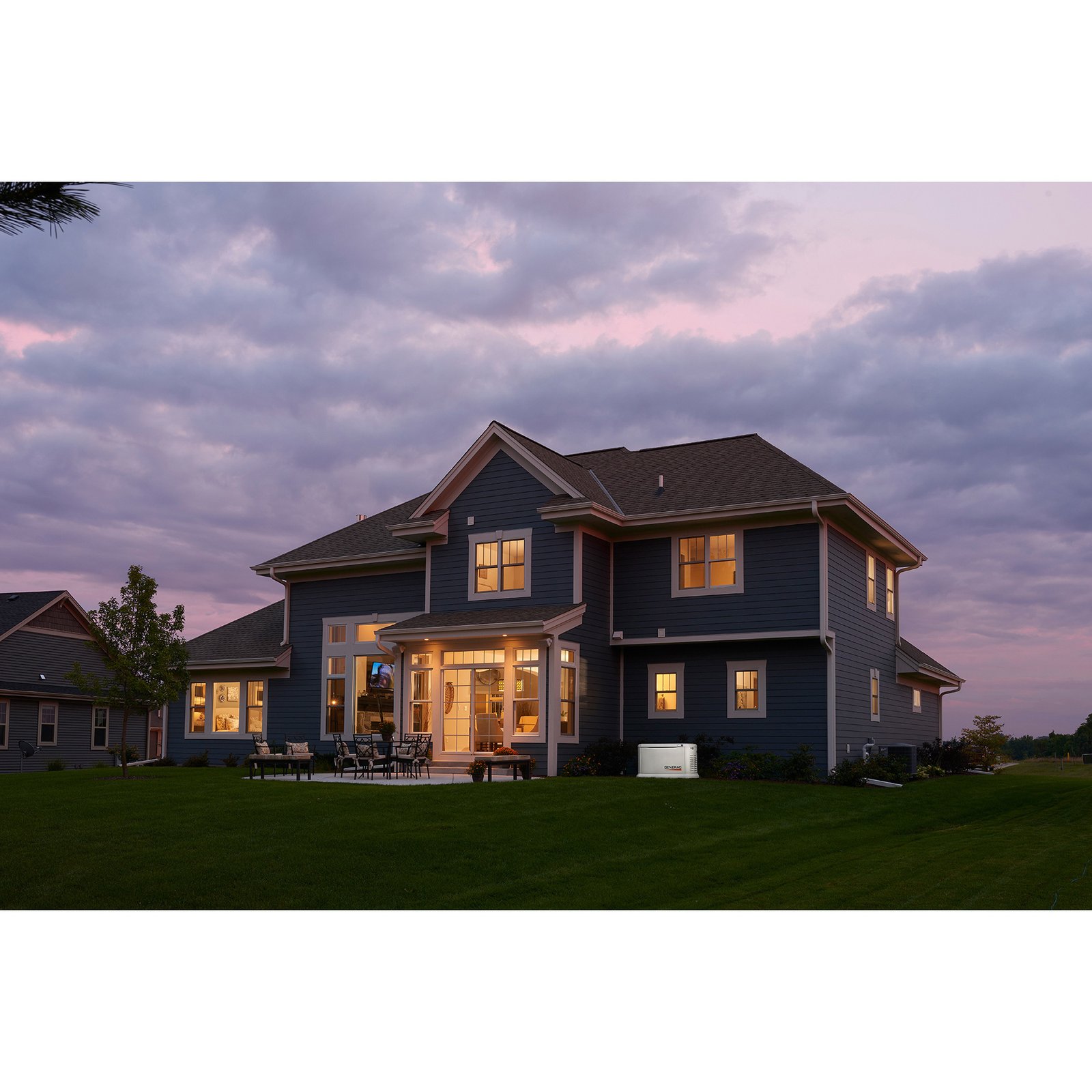 generac guardian series home standby generator, 26kw (lp)/22.5kw (ng), 200 amp transfer switch, aluminum enclosure, model# 7291