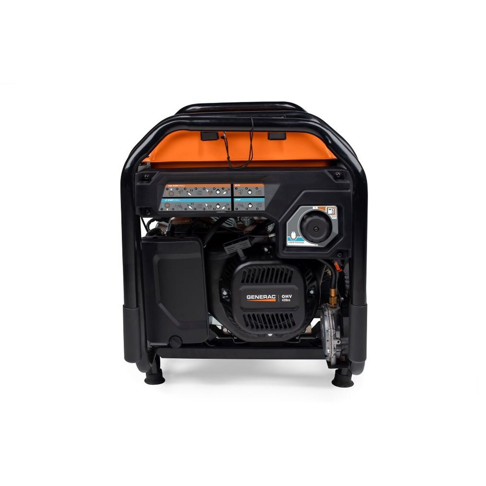 generac, dual fuel generator, surge watts 9400 rated watts 7500 voltage 120/240 model# 8011