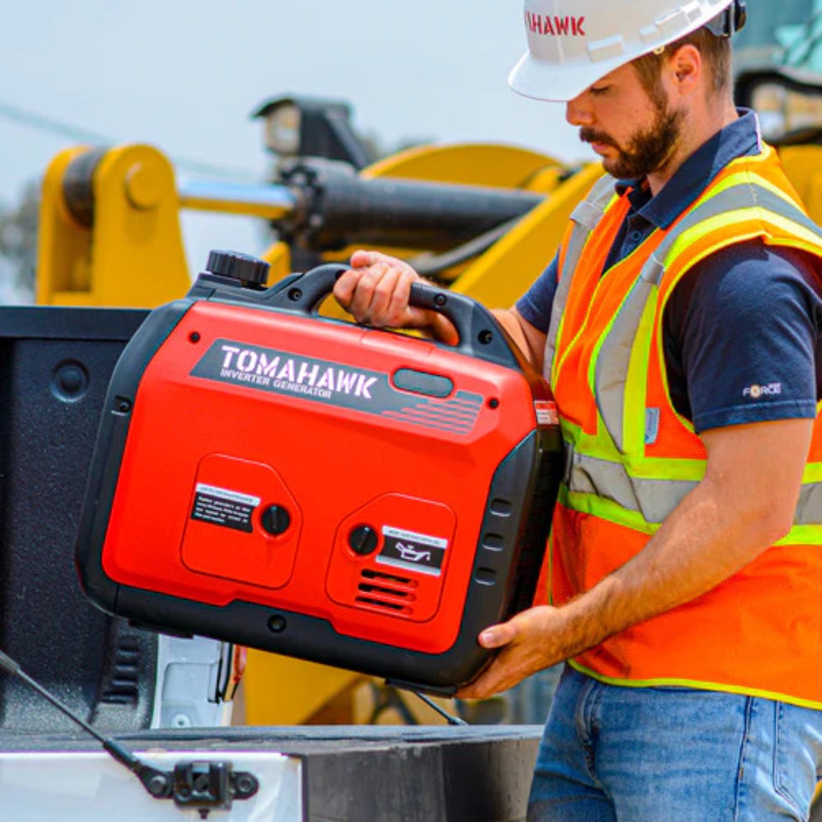 tomahawk portable inverter generator 2200 surge watts, 2100 rated watts, 120 volts, 48 lbs., model# tg2000i