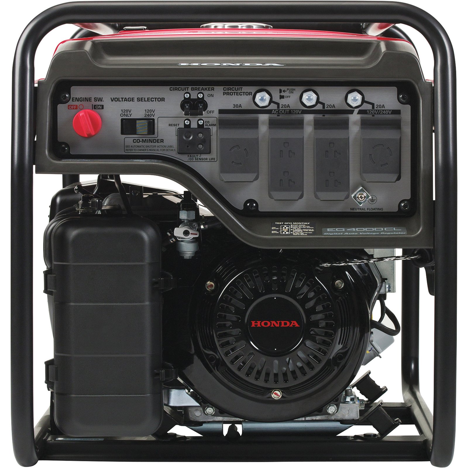 honda eg4000 davr series portable generator, 4000 surge watts, 3500 rated watts, model# eg4000clan