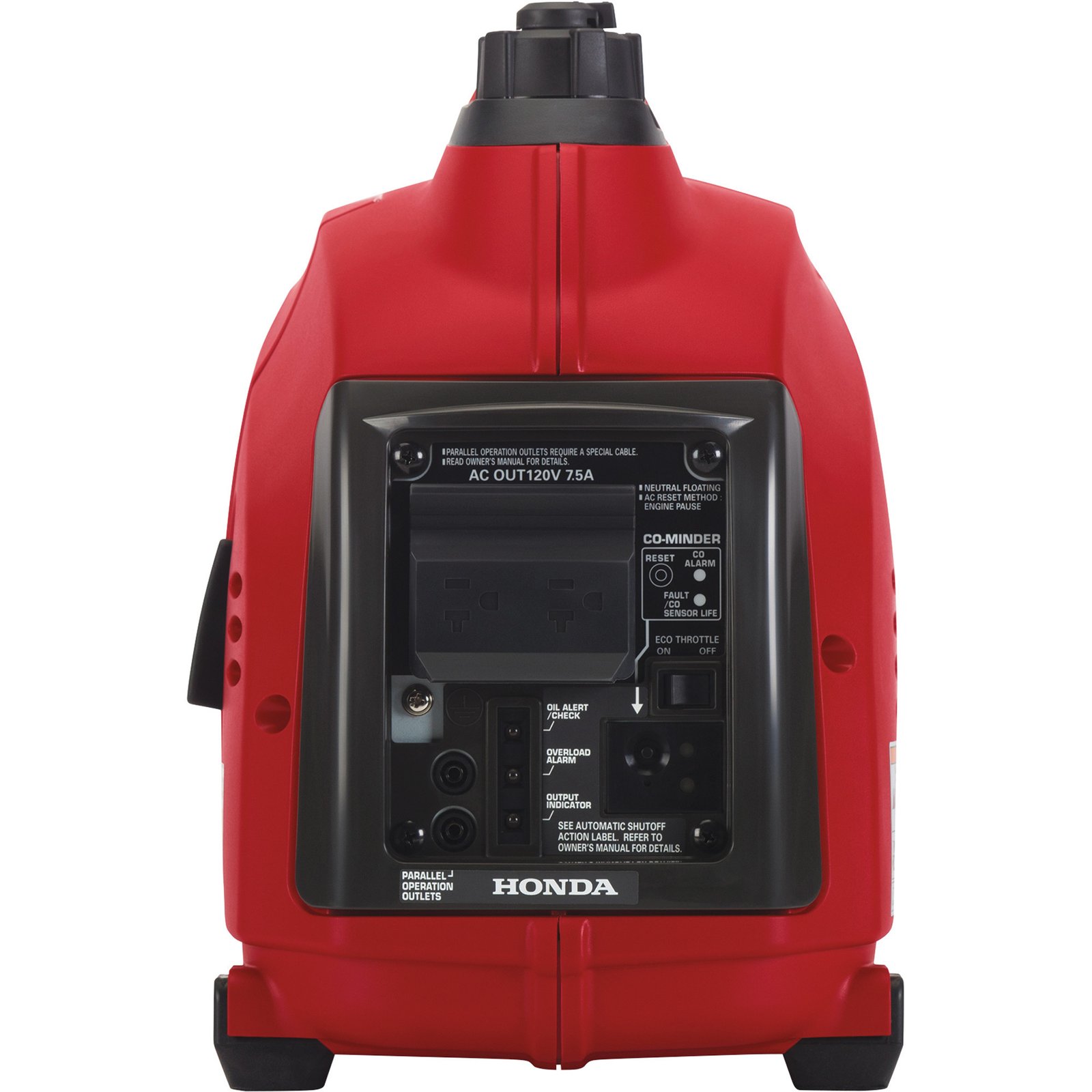 honda inverter generator, 1000 surge watts, 900 rated watts, co minder, carb compliant, model# eu1000it1an