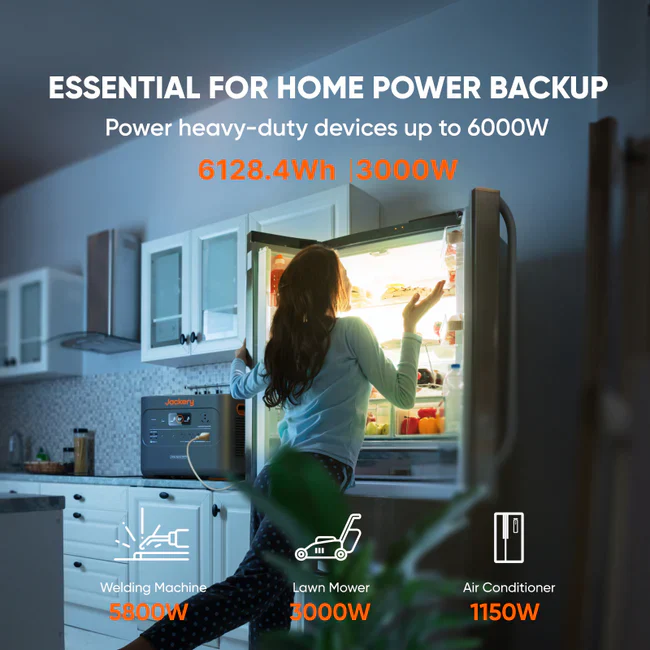 jackery explorer 2000 plus solar generator kit (6kwh) + solarsaga 500 x