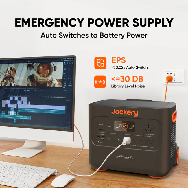 jackery explorer 2000 plus solar generator kit (6kwh) + solarsaga 500 x