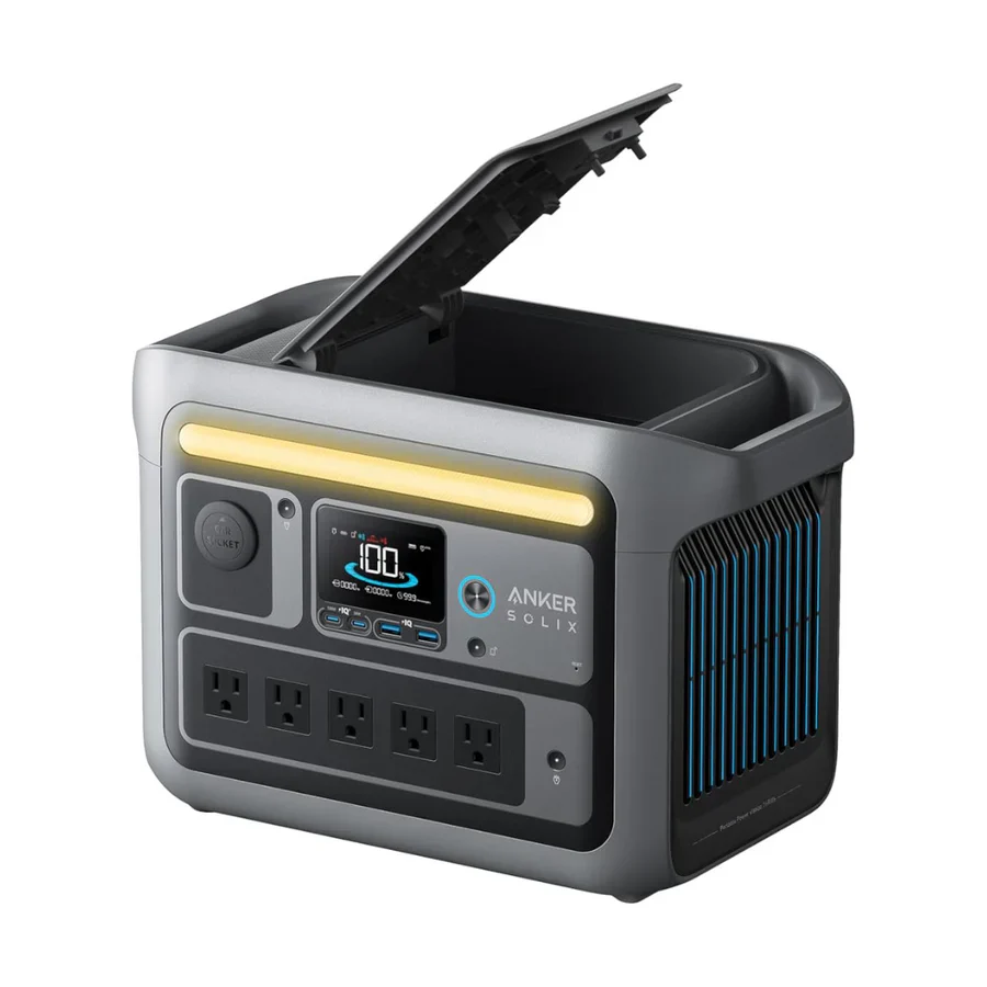 anker solix c800x solar generator + 200w solar panel