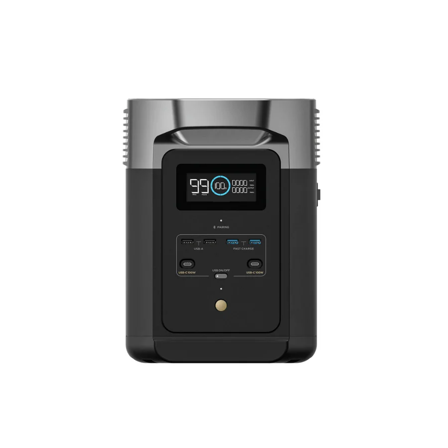 ecoflow delta 2 1024wh 1800w portable power station solar generator