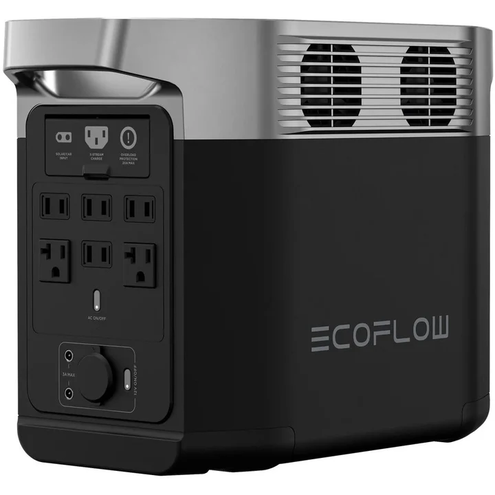 ecoflow delta 2 1024wh 1800w portable power station solar generator