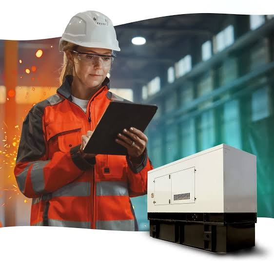 Customer inspecting Generator Delivery for shipping damage